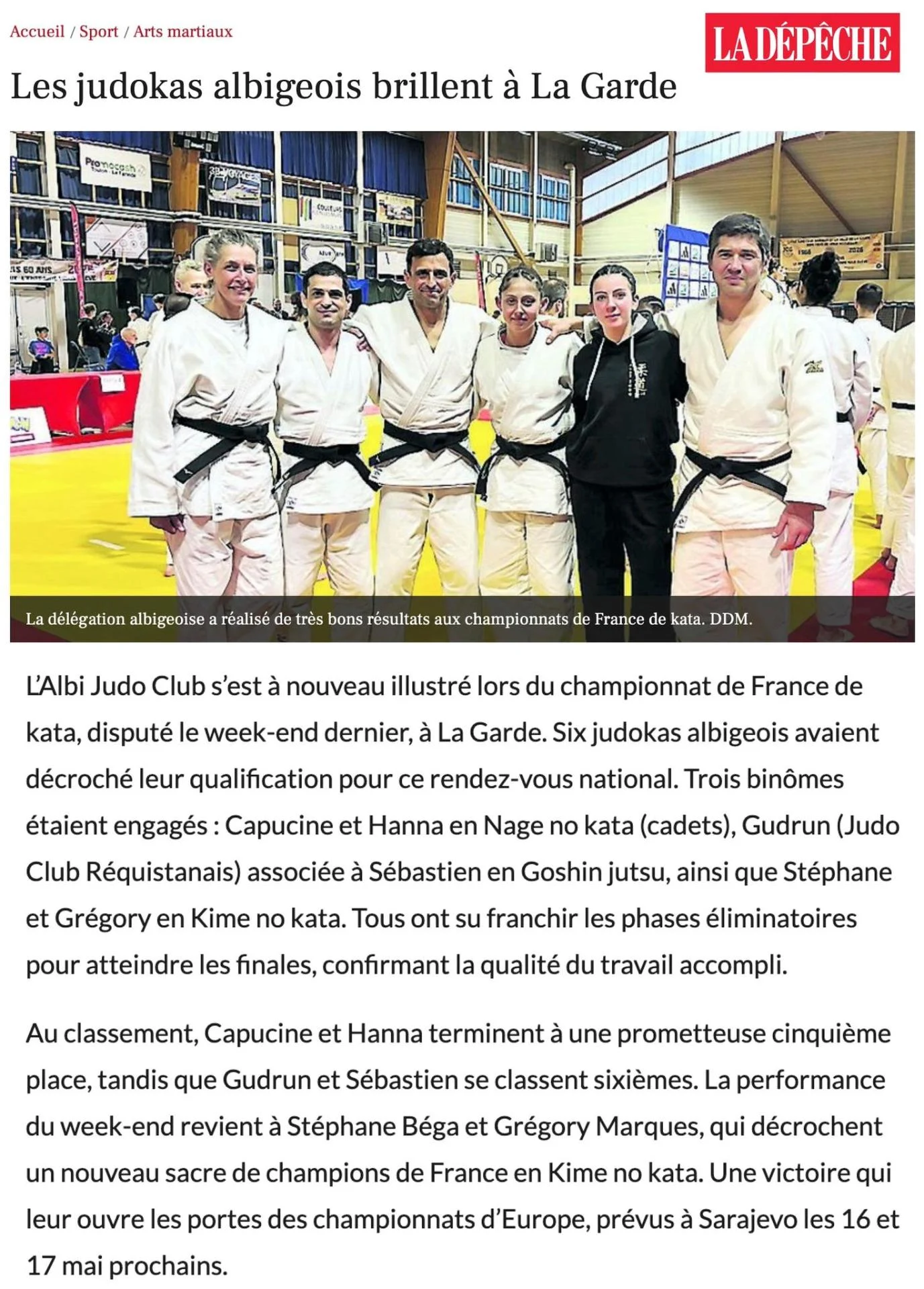 Article La Dépêche