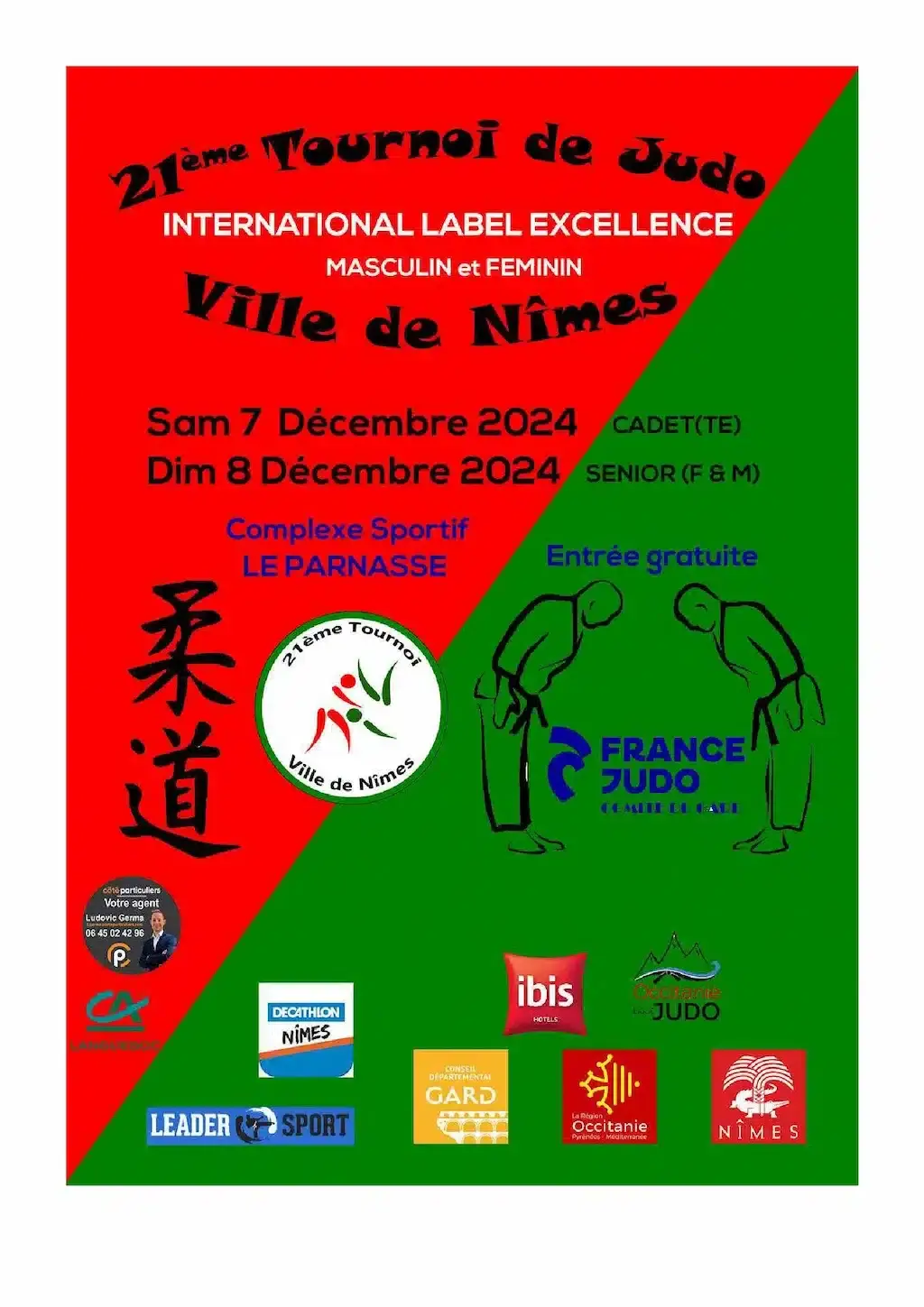 Affiche tournoi label excellence seniors de nimes 2024