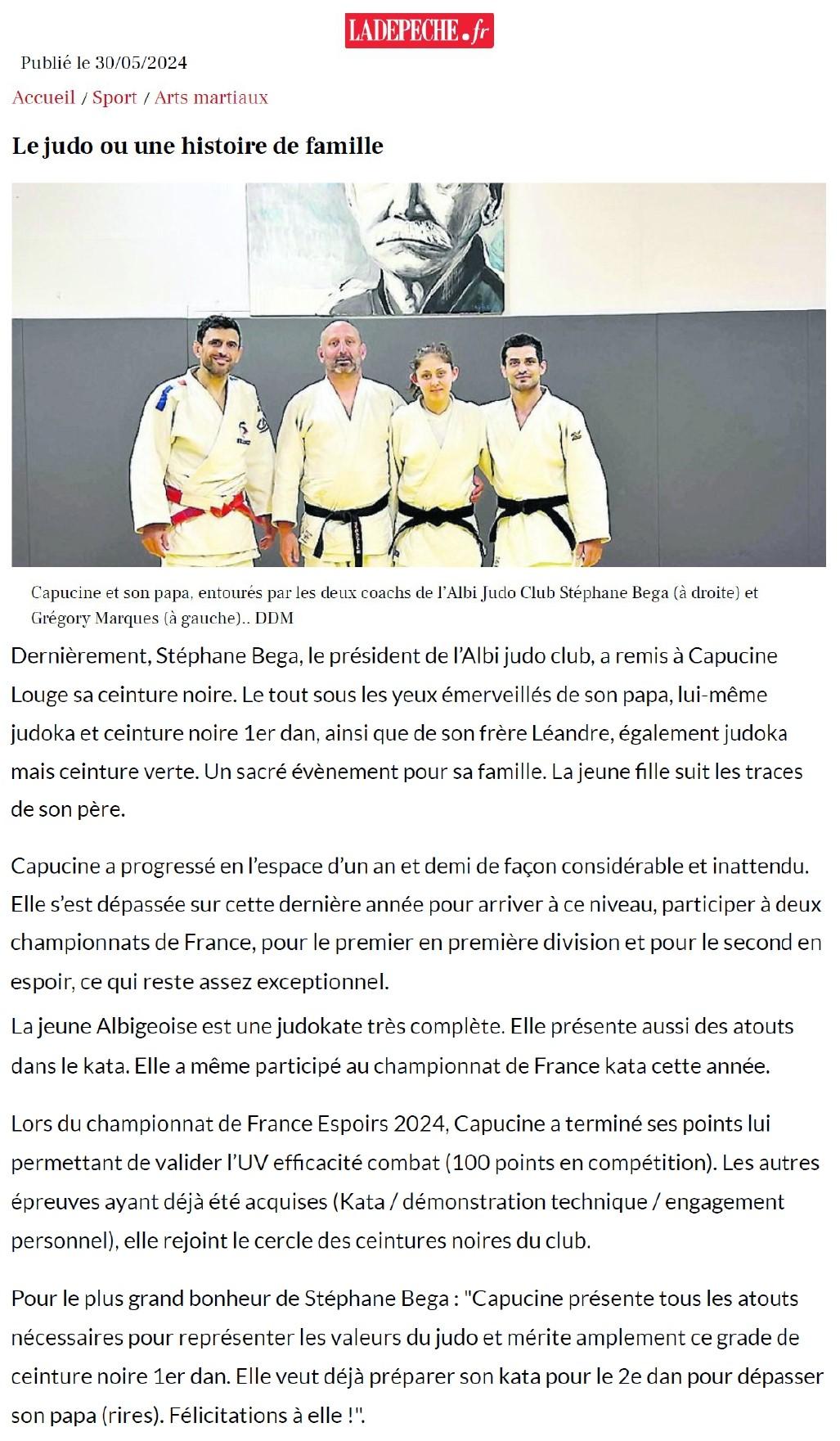 Article la depeche 300524
